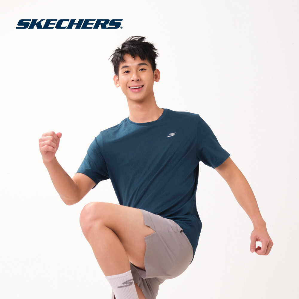 Áo Thun Tay Ngắn Nam Skechers Walking Performance Short Sleeve Tee - SP226M130-006U