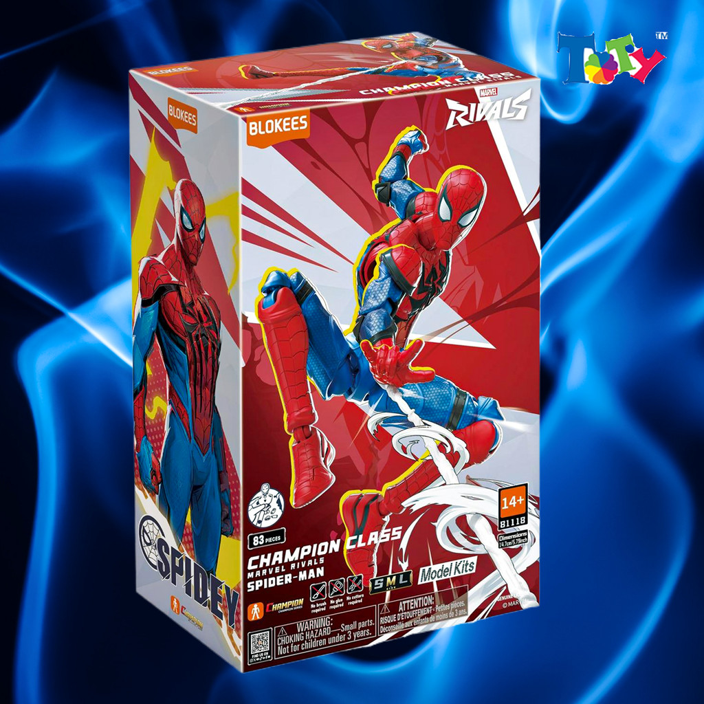 [CHÍNH HÃNG] Mô hình - Marvel - Rivals-Champion Class 06 - Spider man - Blokees - EM12
