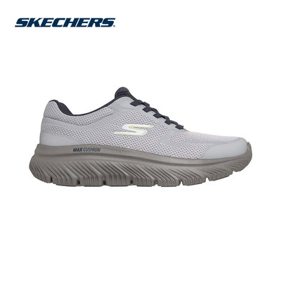 Giày Thể Thao Nam Skechers GOwalk Max Cushioning Hyper Burst Đi Bộ - 217136-GRY Air-Cooled Goga Mat