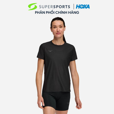 Áo Thun Nữ HOKA Airolite Short Sleeve 2.0 - Đen - 1175774-BLK