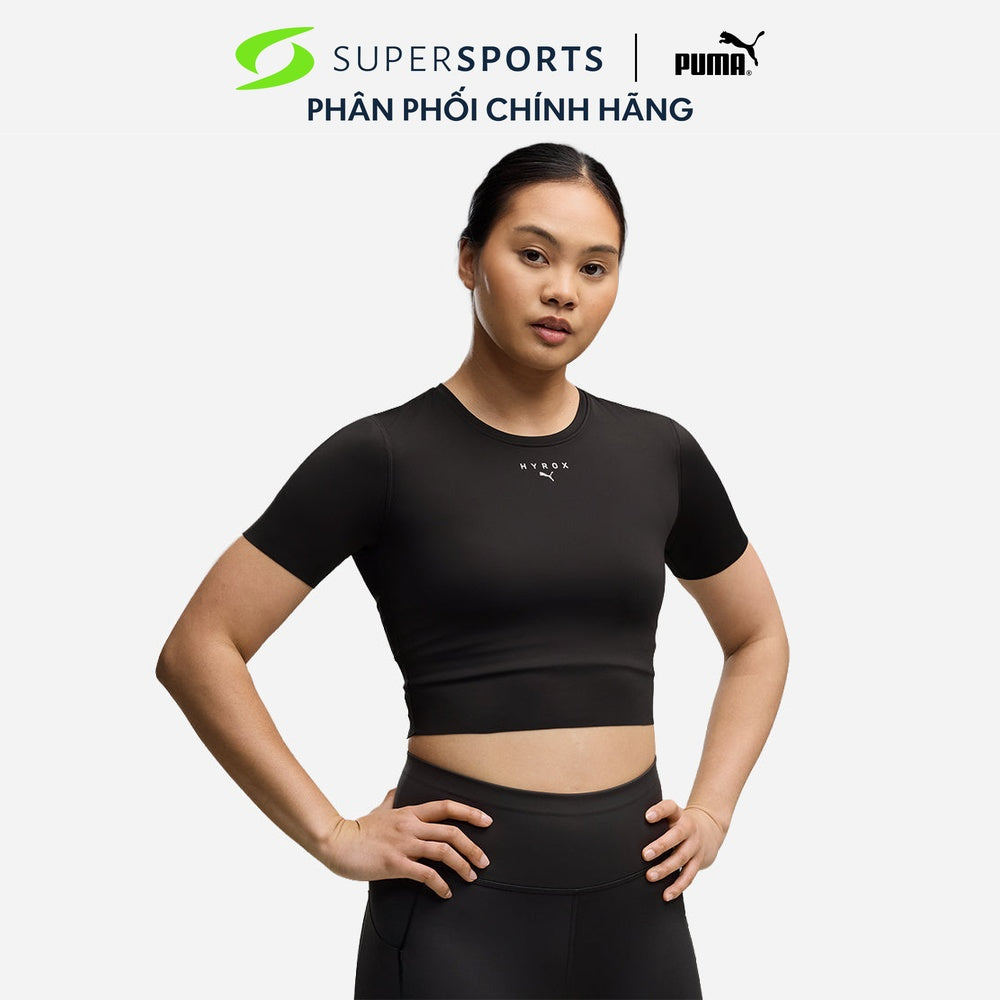 Áo Crop-Top Nữ Puma X Hyrox Pwrmode - Đen - 52932801