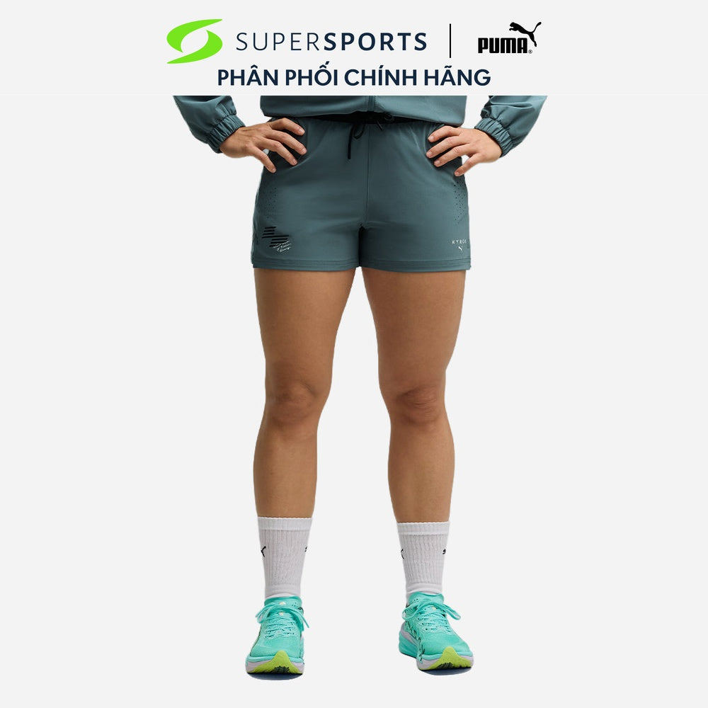 Quần Ngắn Thể Thao Nữ Puma Hyrox Pwrmode Woven - Xanh Dương - 52925569