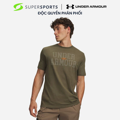 Áo Thun Nam Under Armour Mesh Wordmark Short-Sleeve - 6013599-390
