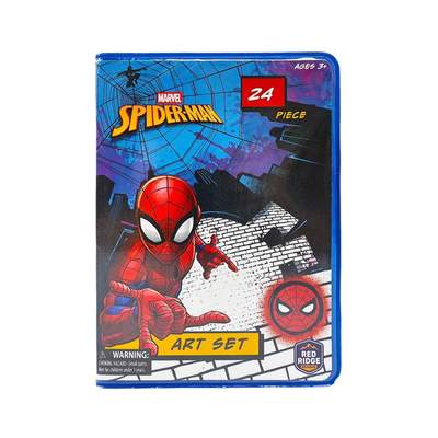 Bộ Tô Màu Art Kit 24 Món Spider Man RED RIDGE 100544