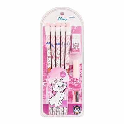 Combo 10 Bút Chì 2B Kèm Gôm, Gọt Disney Marie RED RIDGE 100834