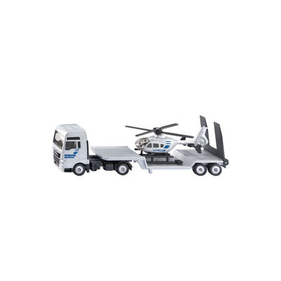 Đồ Chơi Xe Tải Man Truck Chở Trực Thăng Cảnh Sát SIKU 1759