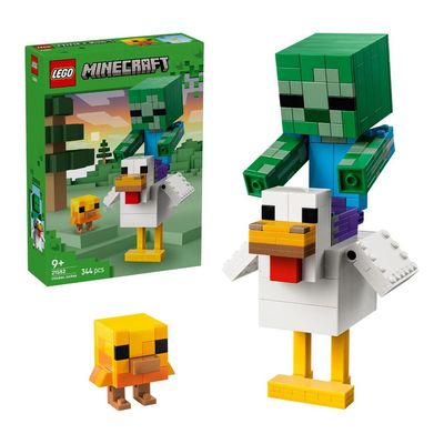 Đồ Chơi Lắp Ráp Chicken Jockey LEGO MINECRAFT 21582 (344 chi tiết)