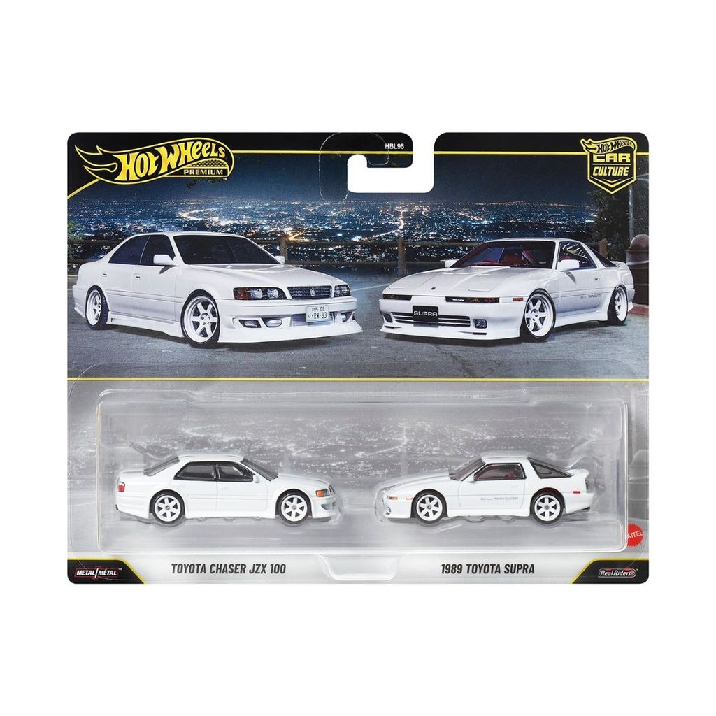 Đồ Chơi Bộ Đôi Siêu Xe Premiums - Toyota Chaser JZX100 HOT WHEELS JHW57/HBL96