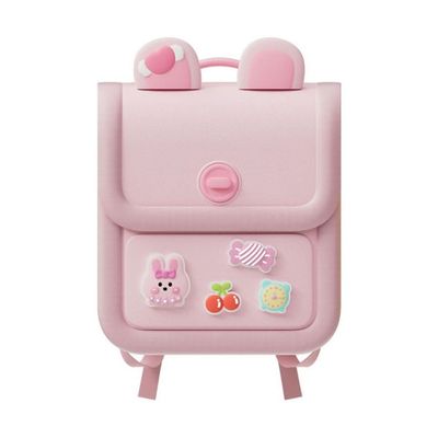 Ba Lô Đi Học, Đi Chơi Kèm Charm Cute Hồng Xinh Xắn KOOOL K87/PINK