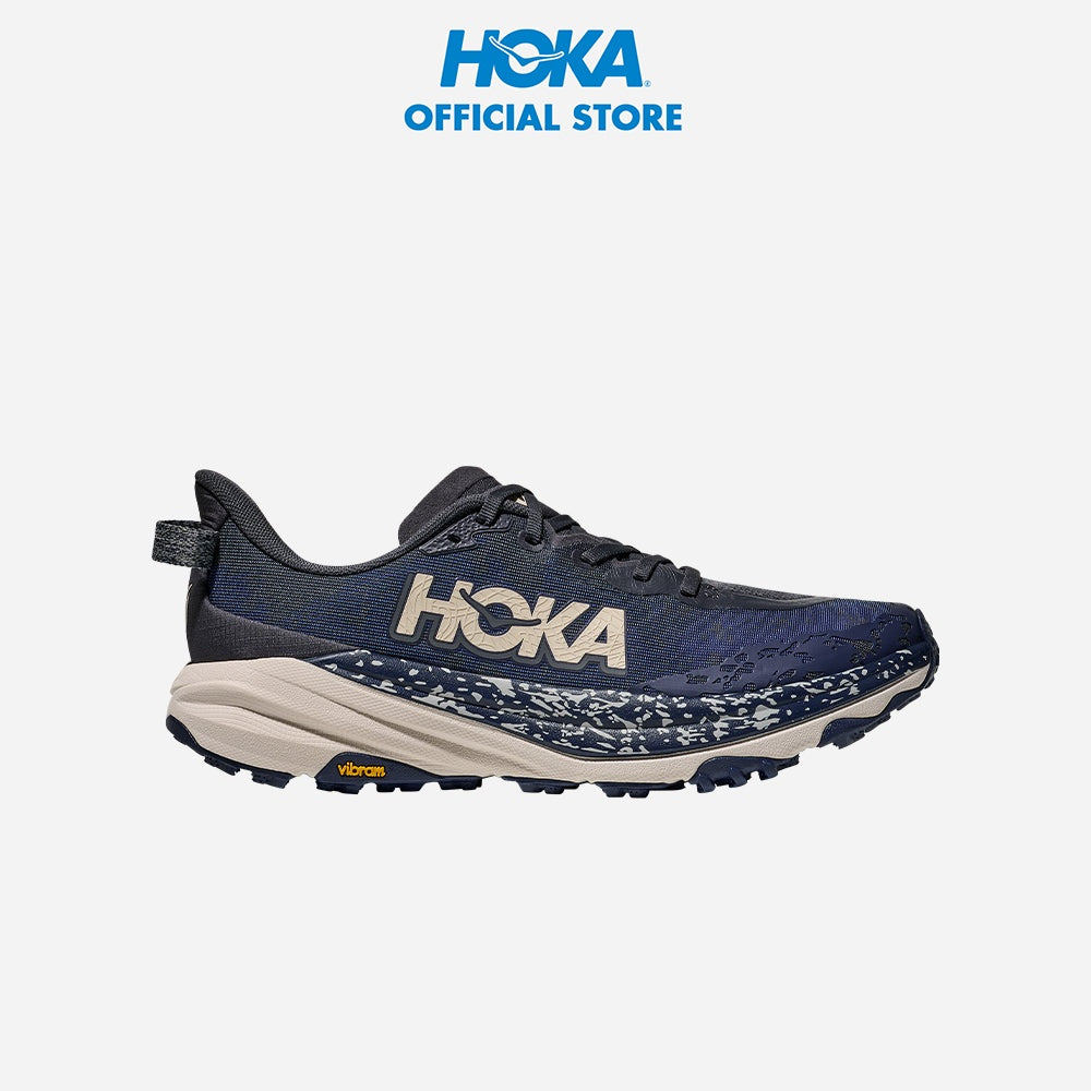 Giày Chạy Trail Nam HOKA Speedgoat 6 Wide - Xanh Navy - 1147830-CDN