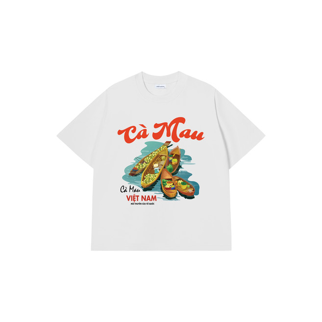 Áo Thun Cà Mau- Luôn Vui Tươi - Áo Vớ Vẩn Vui Tươi - Áo thun Form Oversize 250GSM 100Cotton