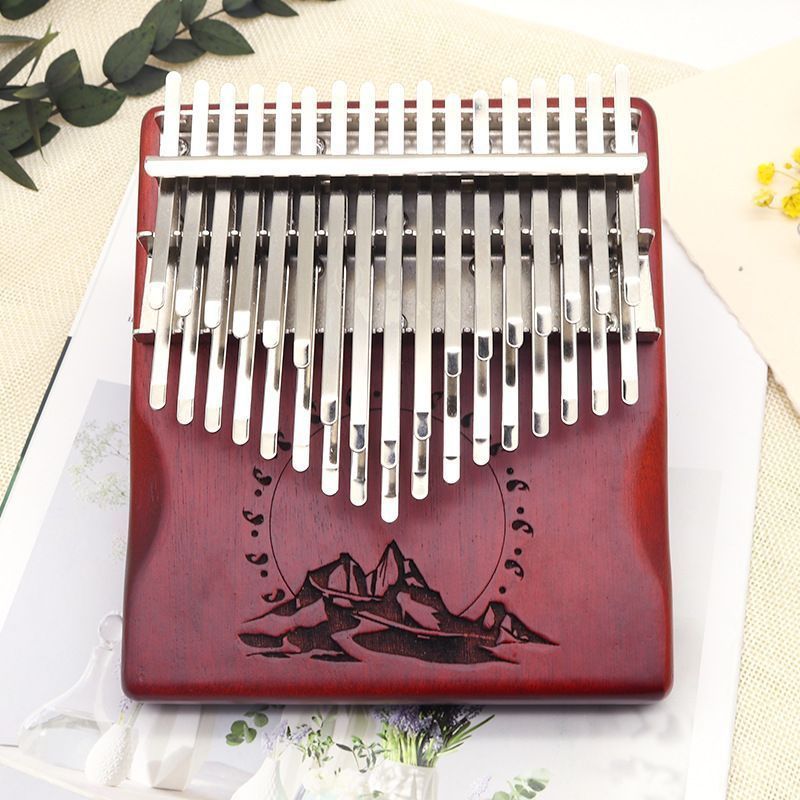 Đàn kalimba, 34 phím, gỗ mahogany, nhiều hàng phím, piano ngón tay nhỏ gọn, cho người mới, học sinh 