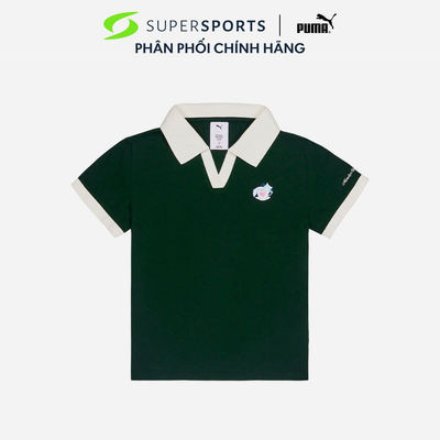 Áo Polo Nữ Puma X Monday Sleeping Club Short Sleeve - Xanh Lá - 63898470