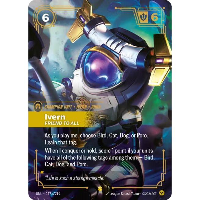 Riftbound TCG - Unleashed - Ivern - Friend to All (Alternate Art) (177a/219) Foil
