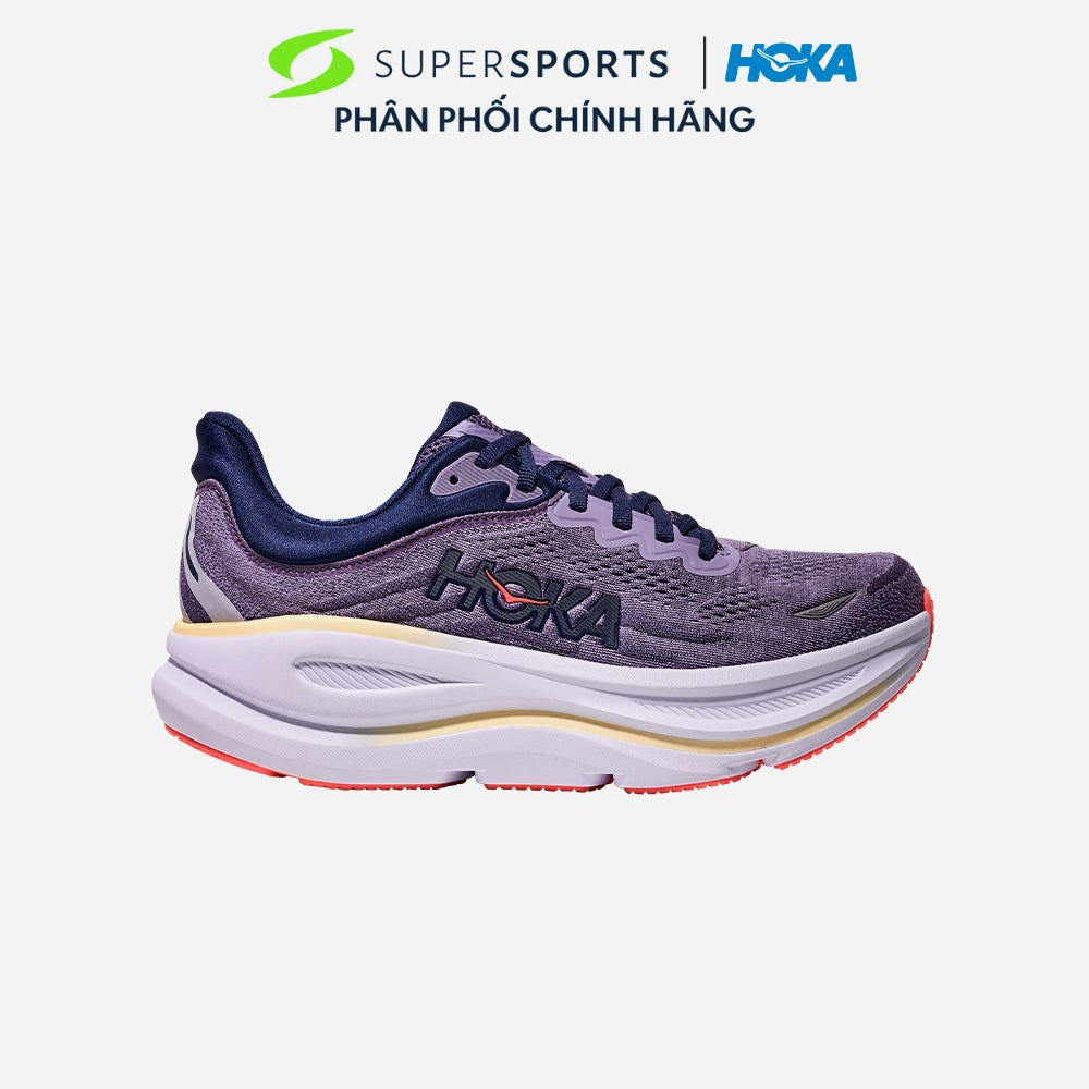 Giày Chạy Bộ Nữ HOKA Bondi 9 Wide - Tím - 1162014-BJM