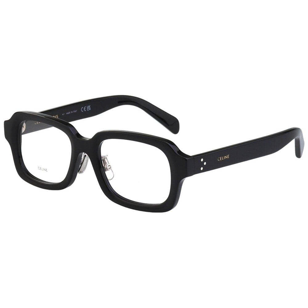 Gọng Kính CELINE Chính Hãng CL50153F 001, Dáng Vuông Bo Góc, Gọng Đen Cao Cấp