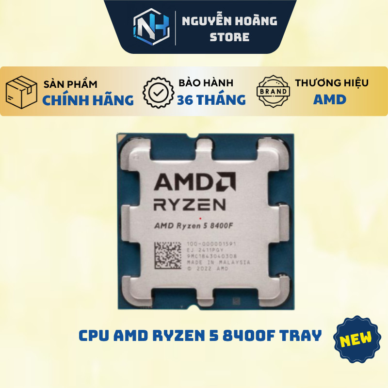 CPU AMD Ryzen 5 8400F Tray - NEW BẢO HÀNH 36 THÁNG