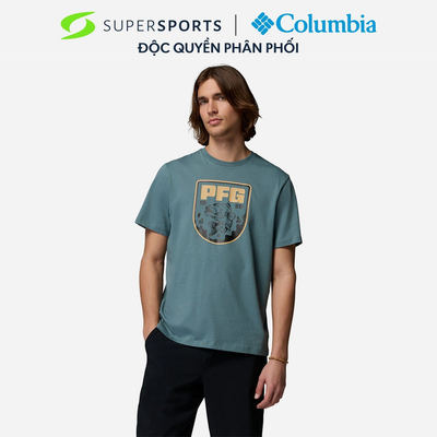 Áo Thun Nam Columbia Pfg Shield Short Sleeve - Xanh Dương - 2164491346