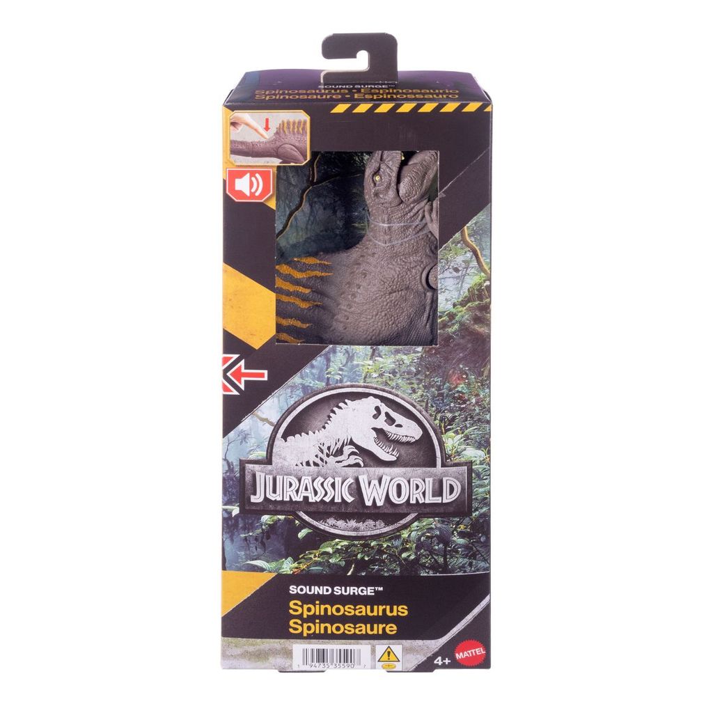 Đồ Chơi Khủng Long Tiếng Gầm Bùng Nổ Spinosaurus Rebirth 12inch JURASSIC WORLD MATTEL JKT71