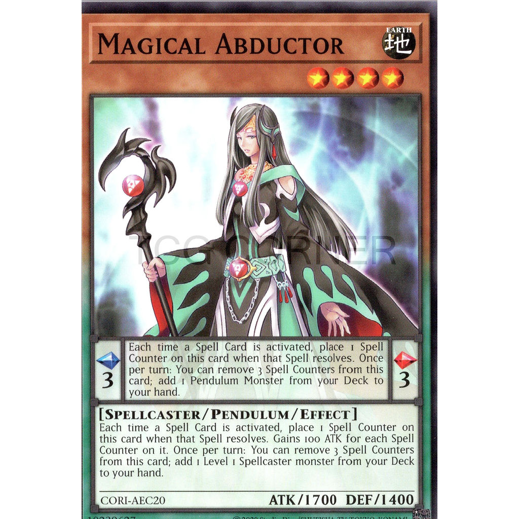 Thẻ bài Yugioh Tiếng Anh Chính Hãng Phiên Bản AE: CORI-AEC20 Magical Abductor (N)
