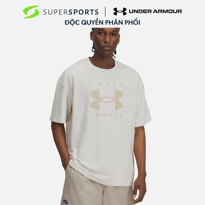 Áo Thun Tay Ngắn Nam Under Armour Heavyweight Branded Oversized - 1389146-110