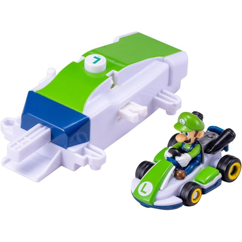 Takara Tomy Drift Tomica Mario Kart Drift Starter Set Luigi & Standard Cart Mini Car Toy for Ages 3 