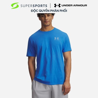 Áo Thun Tay Ngắn Nam Under Armour Left Chest Logo - 1326799-411