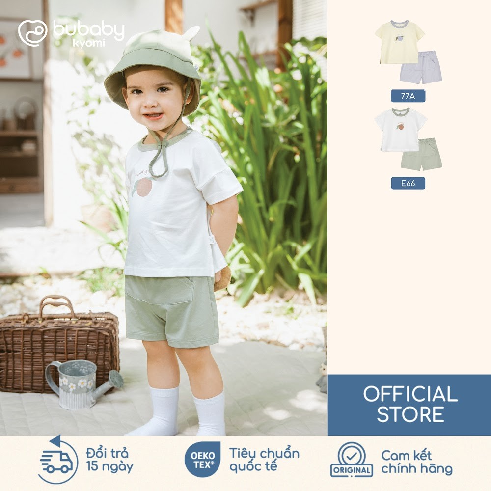 BU Corner - Bộ ngắn tay cài vai Bamco  BU Baby BBC130109