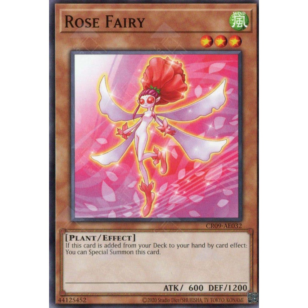 [ Bài Yugioh Chính Hãng ] CR09-AE032 Rose Fairy - Common