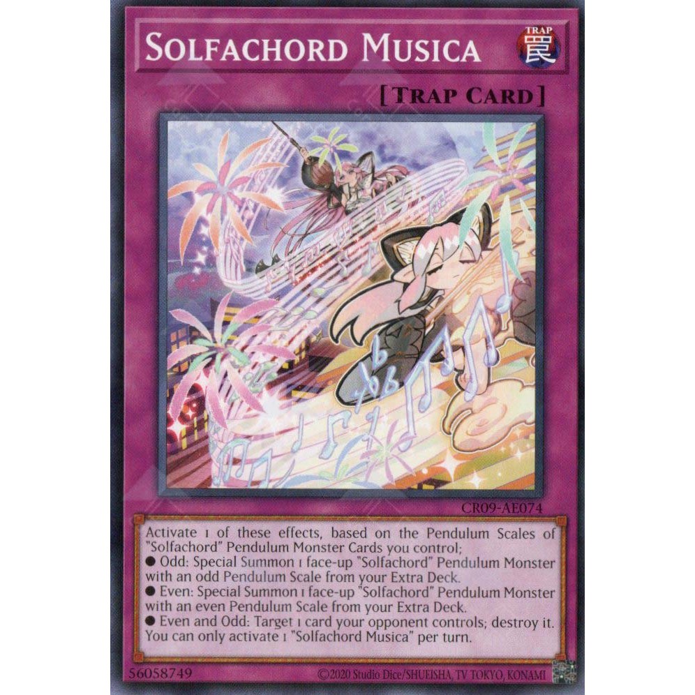 [ Bài Yugioh Chính Hãng ] CR09-AE074 Solfachord Musica - Common