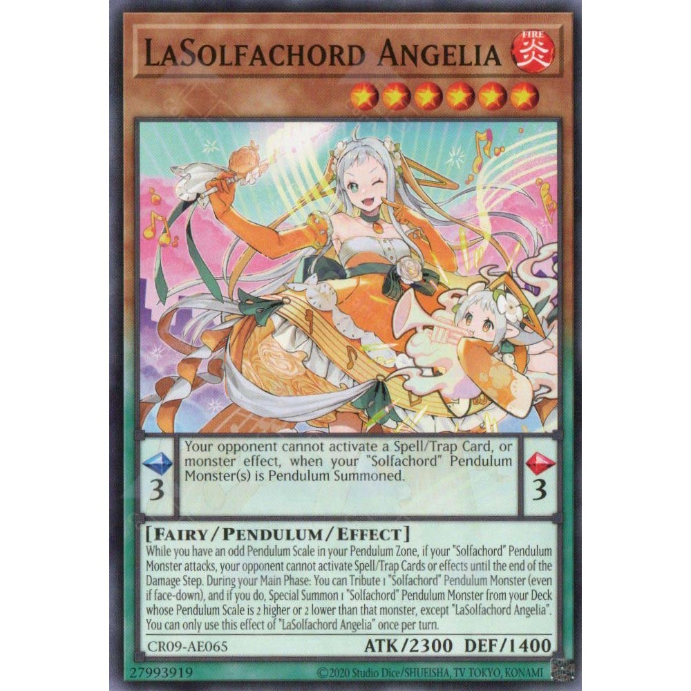 Thẻ bài Yugioh - CR09-AE065 - LaSolfachord Angelia