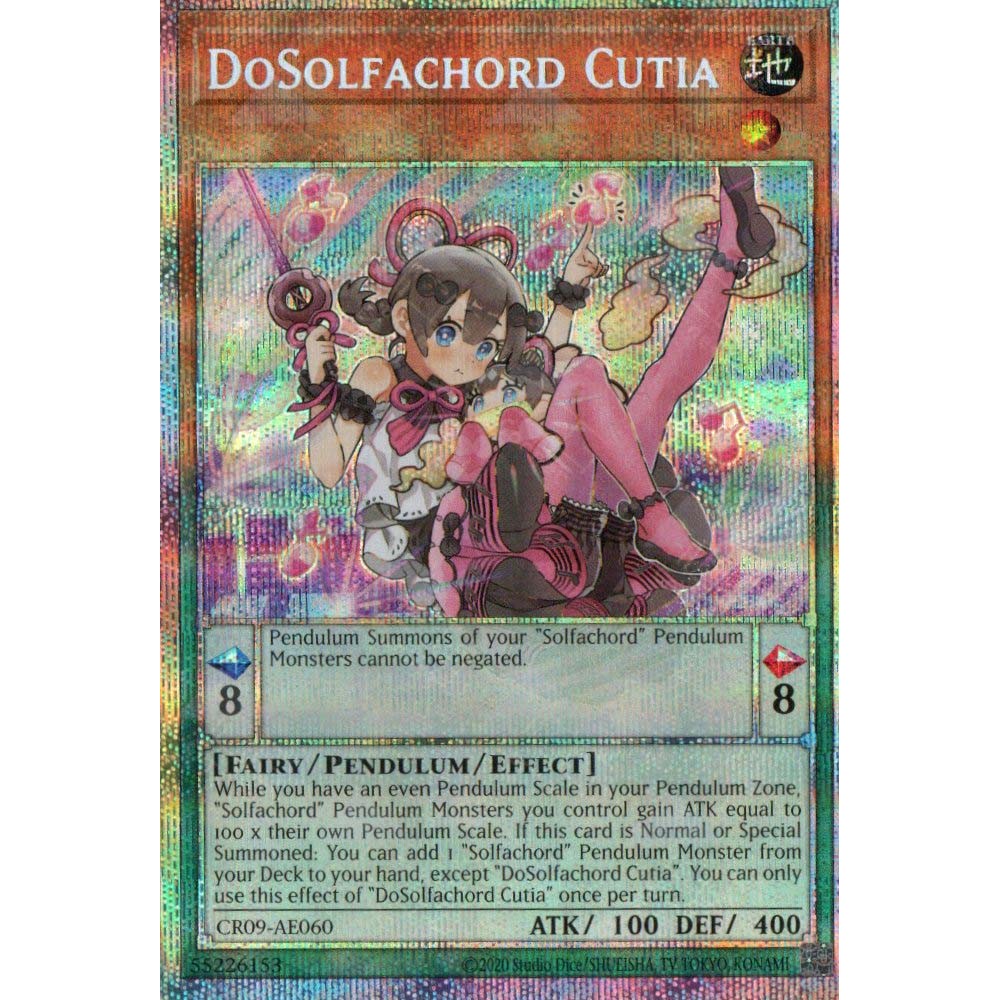 [ Bài Yugioh Chính Hãng ] CR09-AE060 DoSolfachord Cutia (PSER)