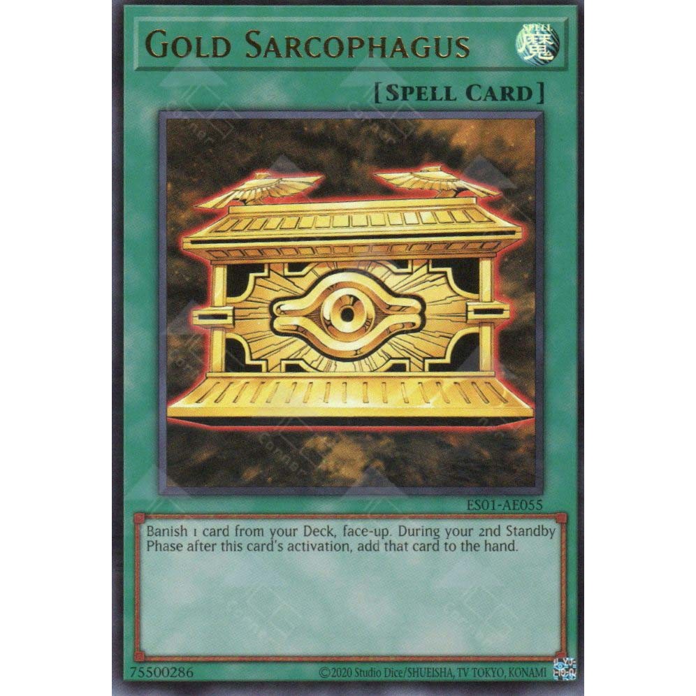 Thẻ bài Yugioh - ES01-AE055 - Gold Sarcophagus