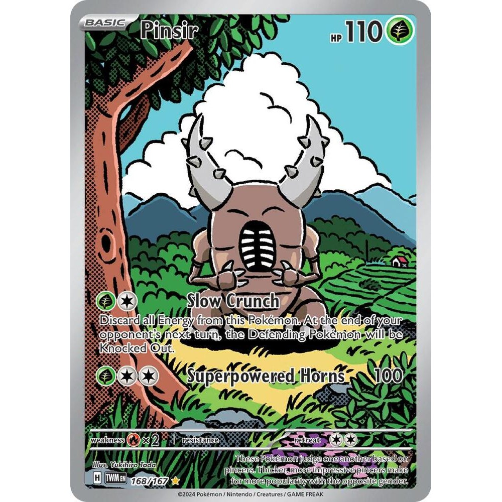 Thẻ Bài Pokemon Pinsir - 168/167 - SV06: Twilight Masquerade (TWM)