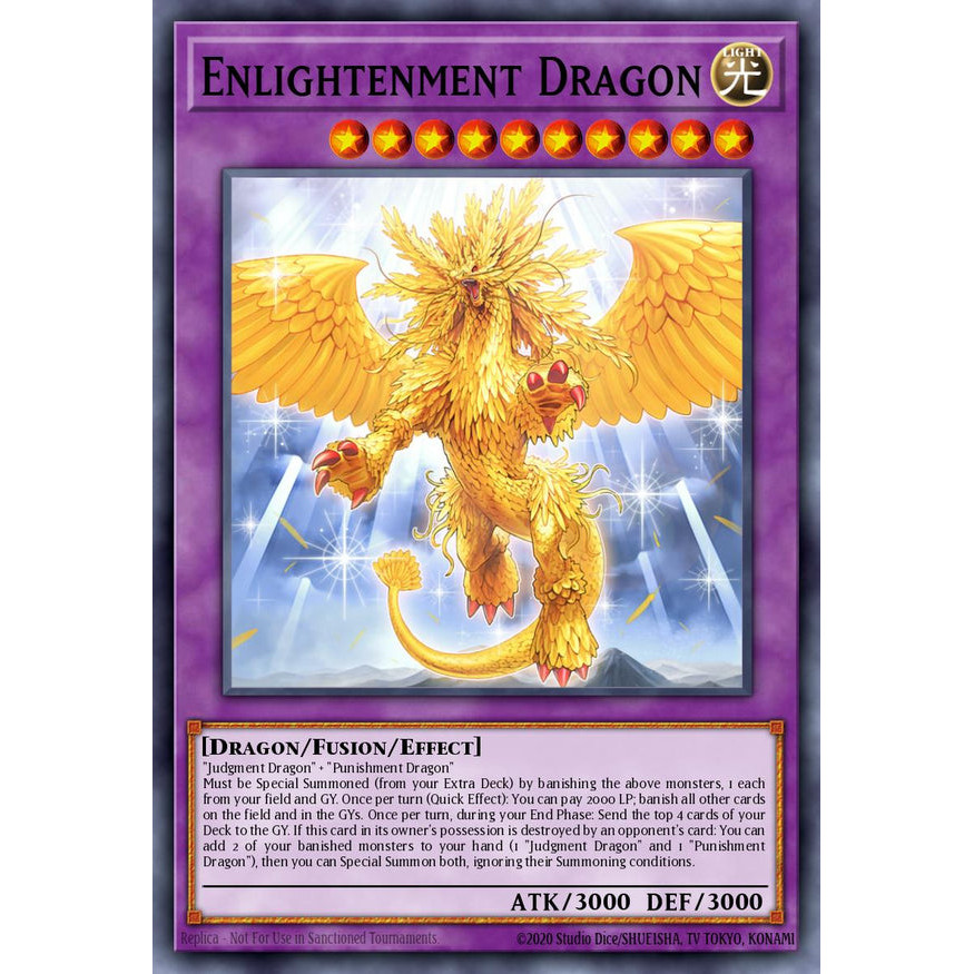 [Yugioh Funny Shop] 1 lá thẻ bài MP25-EN189 - Enlightenment Dragon - Ultra Rare