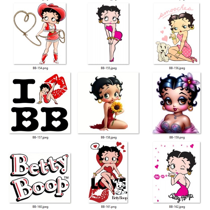Hình Ủi Nhiệt Betty Boop Fan Art 18