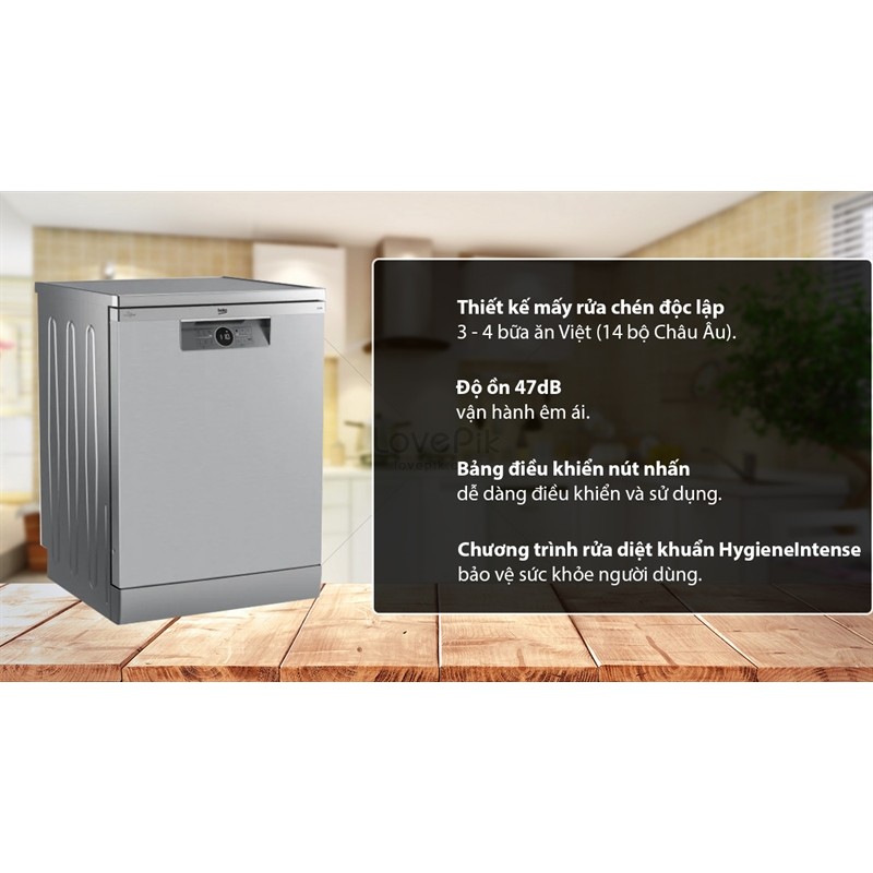 Máy Rửa Chén Beko 14 bộ BDFN26430X 1800W - THỔ NHĨ KỲ (LIKE NEW CHÍNH HÃNG)