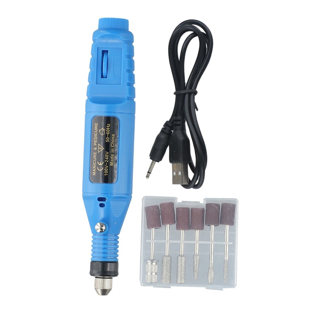 [Giao hàng nhanh]Mini Electric Grinder Drill Manicure Grinding Rotary Tool Kit Set Polishing Tool