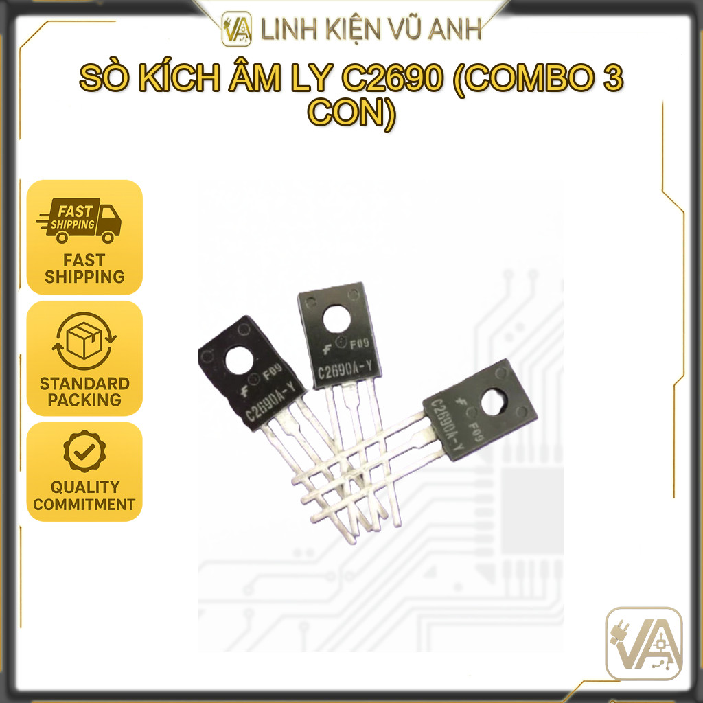 SÒ KÍCH ÂM LY C2690 (COMBO 3 CON) | LẮP ĐẶT LINH KIỆN ĐIỆN TỬ