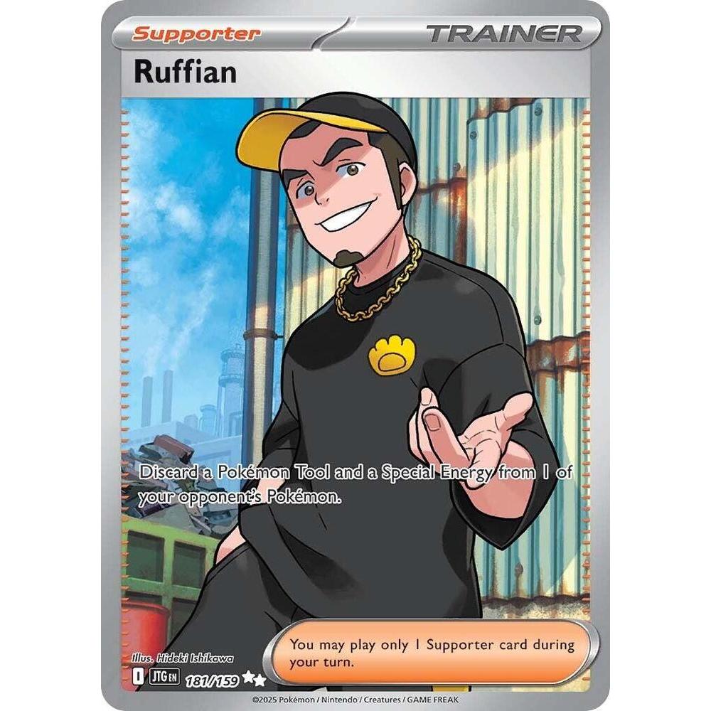 Thẻ Bài Pokemon Ruffian - 181/159 - SV09: Journey Together (JTG)
