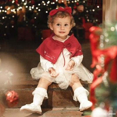 Áo choàng bé gái Jingle Joy BU Baby ACT693100