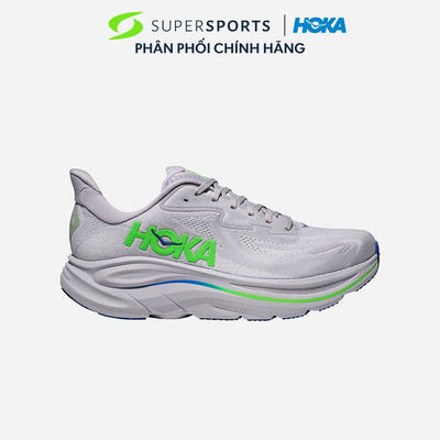 Giày Chạy Bộ Nam HOKA Clifton 10 Wide - Xám - 1162032-AYNN