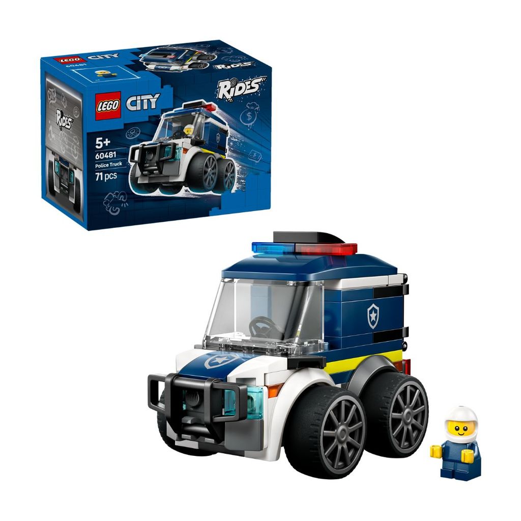 Đồ Chơi Lắp Ráp Rides - Xe Tải Cảnh Sát LEGO CITY 60481(71 Chi Tiết)