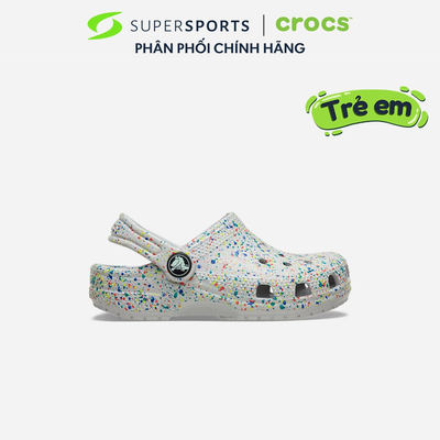 Giày Clog Trẻ Em Crocs Classic Glow Paint Splatter - 212495-1FS ADS07 LS300