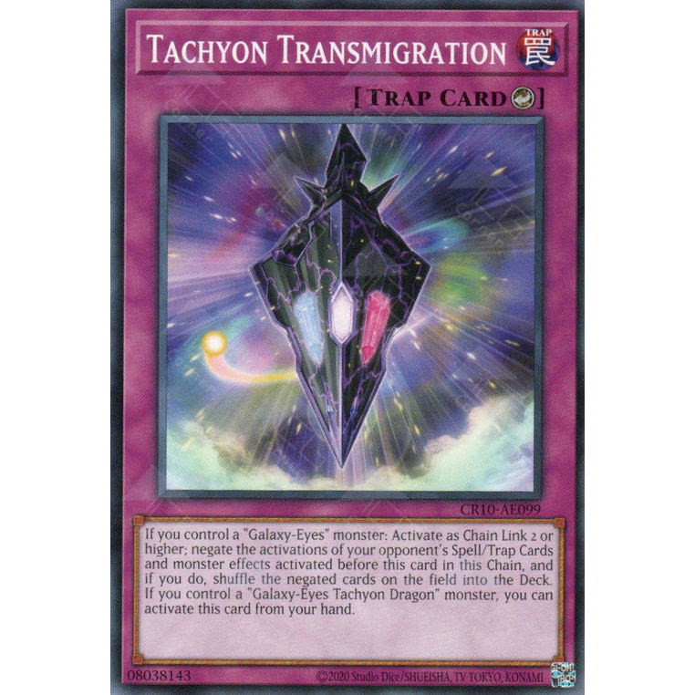 Thẻ bài Yugioh - CR10-AE099 - Tachyon Transmigration
