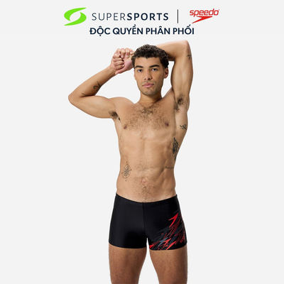 Quần Bơi Nam Speedo Medley Logo - Đen (Ngắn) ADS11