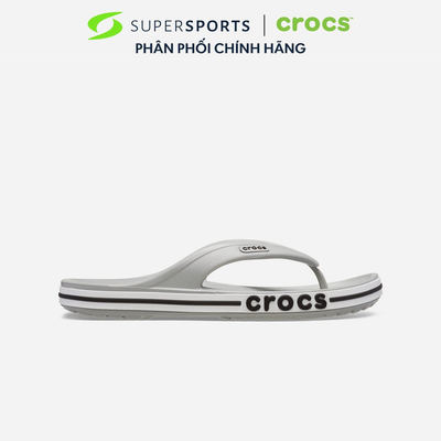 Dép Xỏ Ngón Unisex Crocs Bayaband - Xám - 205393-007