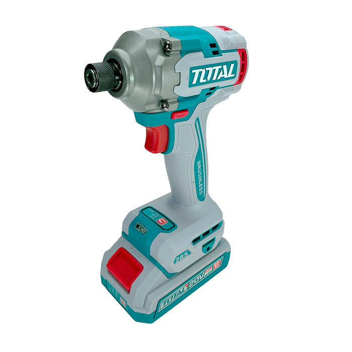 MÁY SIẾT VÍT KHÔNG CHỔI THAN DÙNG PIN LITHIUM 20V 285NM TOTAL TIRLI2028 - HÀNG CHÍNH HÃNG