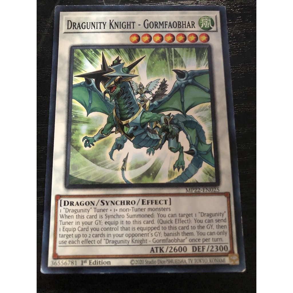 Thẻ bài Yugioh - MP22-EN025 - Dragunity Knight - Gormfaobhar