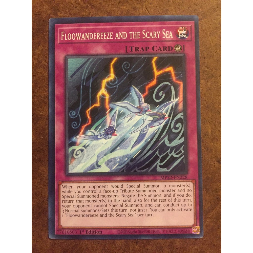 Thẻ bài Yugioh - MP22-EN228 - Floowandereeze and the Scary Sea